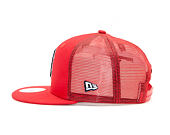 Kšiltovka New Era 9FIFTY Trucker Boston Red Sox Essential Scarlet/Official Team Colors