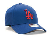 Kšiltovka New Era 9FORTY Los Angeles Dodgers Essential Dark Navy/Red Strapback