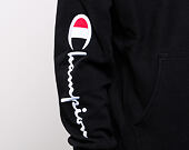 Mikina Champion Hooded Half Zip Sweatshirt Brushed Fleece Black