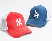 Kšiltovka New Era 9FORTY A-Frame Trucker Los Angeles Dodgers Cord Brights Blue/White Snapback