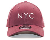 Kšiltovka New Era 9FORTY NYC Maroon/White Strapback