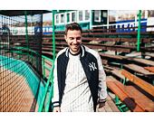 Bunda New Era New York Yankees Raglan Varsity Jacket Navy/White