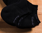 Ponožky Calvin Klein Coolmax Black 3 Pack ECC371-00