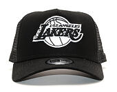 Kšiltovka New Era 9FORTY A-Frame Trucker Los Angeles Lakers Essential Black/White