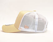 Kšiltovka New Era 9FORTY A-Frame Trucker New York Yankees League Essential Peach/White