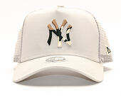 Dámská Kšiltovka New Era 9FORTY A-Frame Trucker New York Yankees Camo Infill Satin