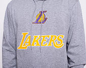 Mikina New Era Los Angeles Lakers Contrast Panel Light Gray Heather