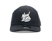 Dětská Kšiltovka New Era 9FORTY Script Toddler Navy / White Strapback