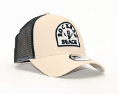 Kšiltovka New Era 9FORTY Trucker Rockbay Stone / Navy Snapback