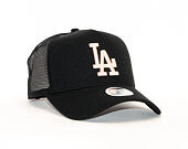 Dámská Kšiltovka New Era 9FORTY Trucker Ribbed Jersey Los Angeles Dodgers Black / BSK Snapback
