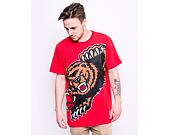 Triko Mitchell & Ness Vancouver Grizzlies Big Face T-Shirt Red