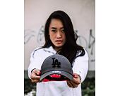 Dámská Kšiltovka New Era League Essential Los Angeles Dodgers 9FORTY Grey Heather/Black Strapback