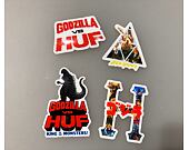 Samolepky Huf Vs Godzilla Sticker Pack Multi