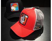 Kšiltovka Capslab - Trucker Looney Tunes - Bugs Bunny - Red / Grey