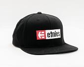 Kšiltovka ETNIES Corp Box Mix Snap 001 BLACK
