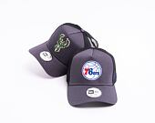 Kšiltovka New Era 9FORTY A-FRAME Trucker NBA Dark Base Team Milwaukee Bucks Graphite