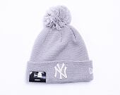 Dámský Kulich New Era MLB Womens Bobble Cuff Knit New York Yankees Gray