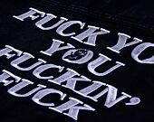 Bunda RIP N DIP Fucking Fuck Denim Sherpa Jacket Black