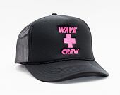 Kšiltovka Pink Dolphin Wave Crew Trucker Black