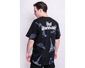 Triko HUF Landmarks T-Shirt Black