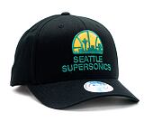 Kšiltovka Mitchell & Ness Seattle Supersonics 537 Team Logo High Crown Black