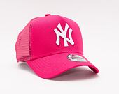 Dětská Kšiltovka New Era 9FORTY Kids A-Frame Trucker MLB Tonal Mesh New York Yankees Snapback Pink