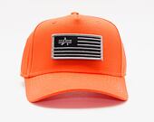 Kšiltovka Alpha Industries VLC Patch Cap 196901 Flame Orange