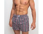 Pánské Trenky Champion Loose Boxer Premium C Navy Print