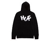 Mikina HUF Haze Brush Hoodie Black