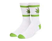 Ponožky HUF 4/20 Green Buddy Athletic Sock SK0635 White