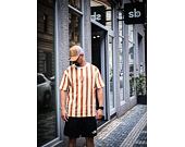 Triko New Era MLB Oversized Stripe New York Yankees Off White / Toffee