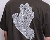 Triko Santa Cruz Muerte Screaming Hand T-Shirt SCA-TEE-6183 S21 Washed Black