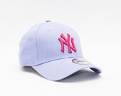 Dětská kšiltovka New Era 9FORTY Kids MLB Home League Essential New York Yankees Strapback Lavender