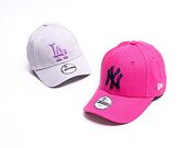 Dětská kšiltovka New Era 9FORTY Kids MLB Home League Essential New York Yankees Strapback Beetroot P