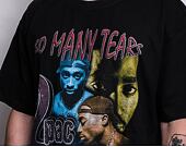 Triko Mister Tee Tupac So Many Tears Oversize Tee Black