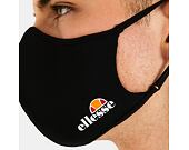 3 páry Face Mask Ellesse Palsito 3 Pk Face Covering Black