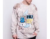 Triko HUF Mess Tiedye Longsleeve Black