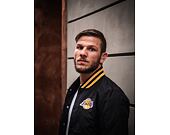 Bunda New Era NBA Team Wordmark Bomber Los Angeles Lakers Black