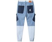 Kalhoty Karl Kani KK Og Block Denim Cargo Pants Blue