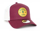 Kšiltovka New Era 9FORTY A-Frame Trucker Camp Patch Maroon