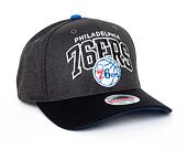 Kšiltovka Mitchell & Ness Philadelphia 76ers G2 Arch 110 Snapback Grey / Black