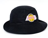 Klobouk Mitchell & Ness Los Angeles Lakers Team Logo Bucket Hat Black