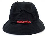 Klobouk Mitchell & Ness Philadelphia 76ers Team Logo Bucket Hat Black