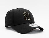 Kšiltovka New Era 9FORTY MLB Black and Gold New York Yankees Black