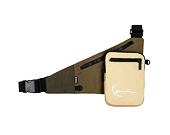 Ledvinka Karl Kani Signature Block Crossbody Bag Military Green/Sand