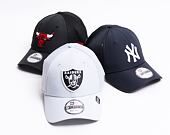 Kšiltovka New Era 9FORTY Arch Las Vegas Raiders Las Vegas Raiders Strapback Snow Gray
