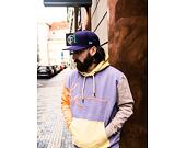 Mikina Karl Kani Signature Block Hoodie Lilac/Orange/Taupe