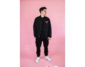 Bunda New Era NBA Team Logo Bomber Chicago Bulls Black / Red