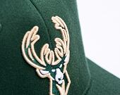Kšiltovka Mitchell & Ness Team Ground 2.0 Stretch Snapback Milwaukee Bucks Green