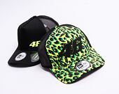 Kšiltovka New Era 9FORTY A-Frame Trucker All Over Print VR46 Snapback Upright Yellow/Black